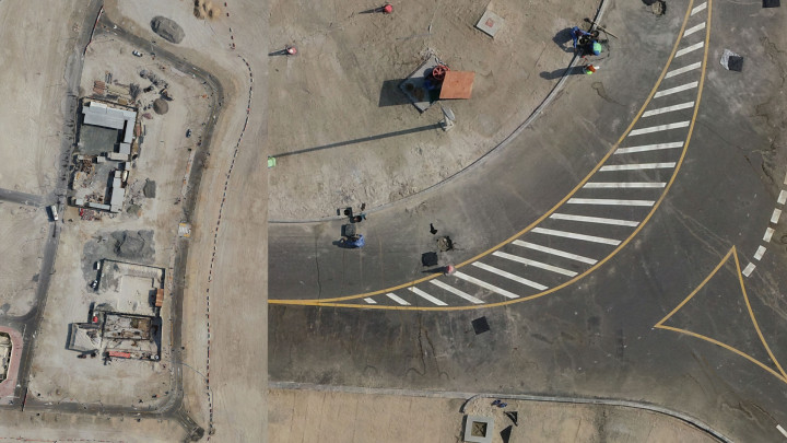 Road Construction Made Efficient with Drone Progress Monitoring